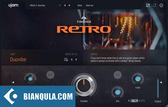 给你的声音加个复古滤镜 – UJAM Finisher RETRO 1.2.0 WIN