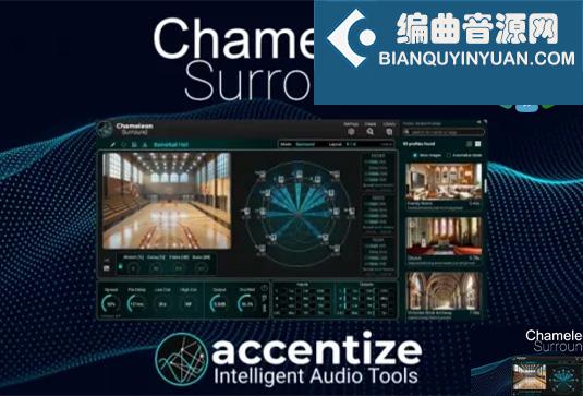 环绕声混响插件 Accentize Chameleon Surround v1.1.3 R2R Win