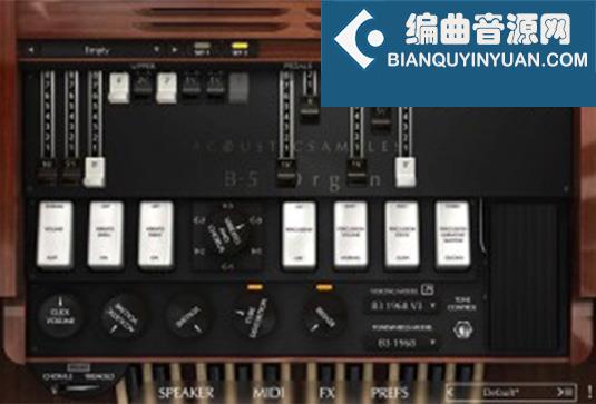 风琴音源 Acousticsamples B-5 Organ V3 for UVI Falcon（Acoustic Samples B5 B 5）