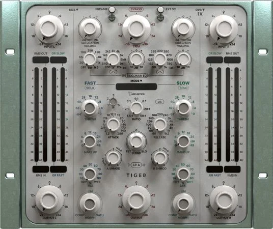 压缩器插件 Acustica Audio Tiger v2023 MacOS