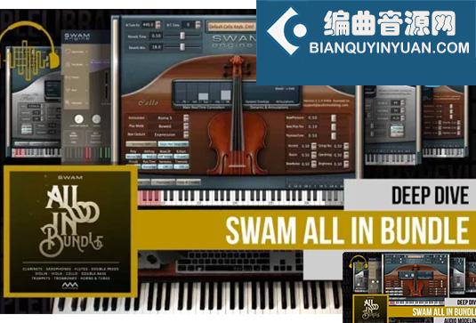 物理建模管弦乐音源套装 Audio Modeling SWAM Bundle v2024.11.2 CE Win （包含Cello Clarinets Double Bass Double Reeds Flutes Horns and Tubas Saxophones String Sections Trombones Trumpets Viola Violin）