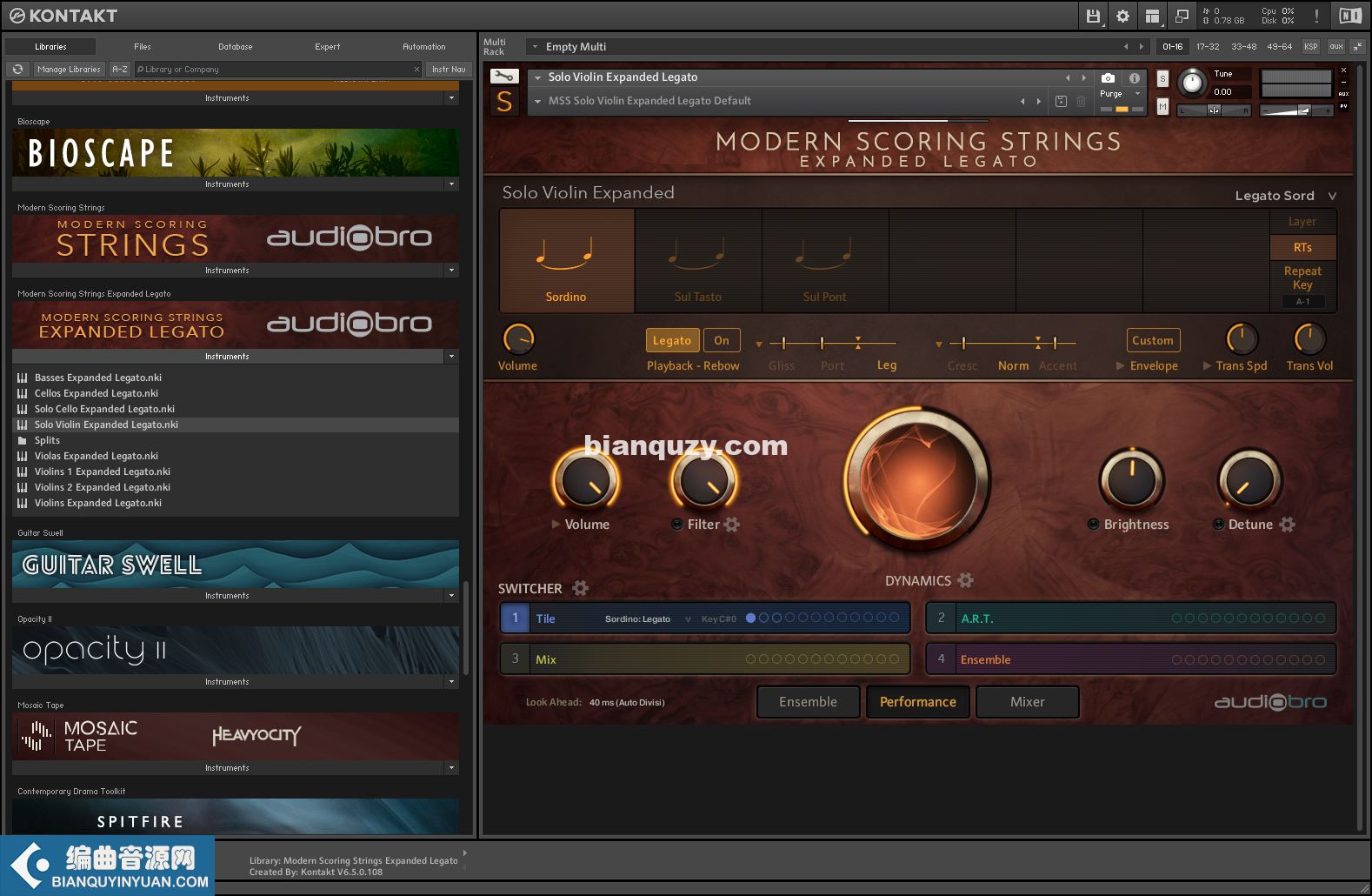 Lass 3电影配乐&现代弦乐音源 – Audiobro Modern Scoring Strings Complete [Kontakt]