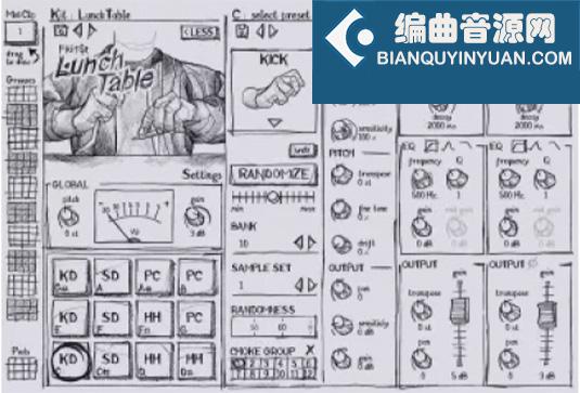 多采样鼓乐器 Beatsurfing LunchTable v1.1.0 U2B Mac