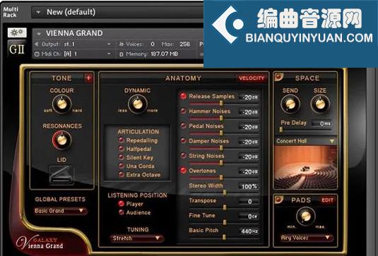 维也纳大钢琴音色库 Best Service Galaxy Vienna Grand v1.5