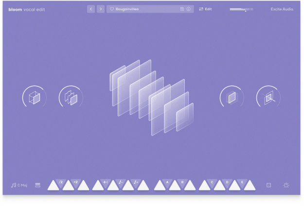 人声采样器 Excite Audio Bloom Vocal Edit v1.0.0 WIN