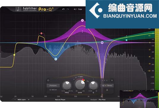 肥波EQ3均衡器 FabFilter Pro-Q 3 v3.26 R2R Win （Fab Filter Q3）
