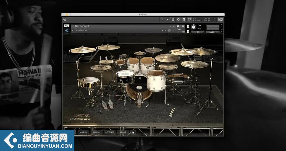 托尼架子鼓 – MixWave Tony Royster Jr KONTAKT WIN MAC ISO