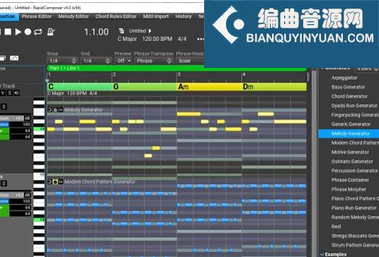 乐句和弦创作生成插件 Music Developments Rapid Composer 5 v5.4.0