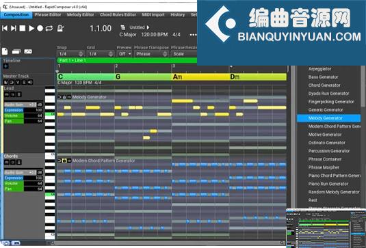 乐句和弦创作生成插件 Music Developments Rapid Composer 5 v5.3.4