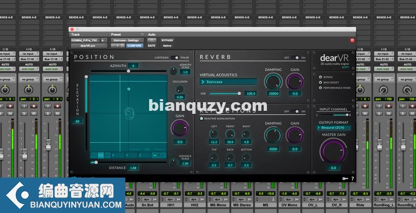 3D立体声插件Plugin Alliance Dear Reality dearVR music 1.13.1 MacOS