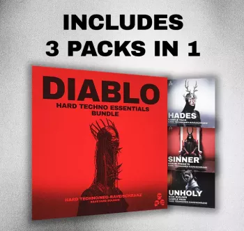 Raveyard Sounds Diablo Hard Techno Essentials Bundle WAV Serum Presets