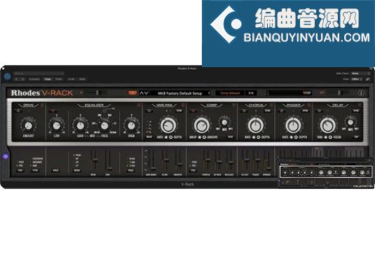 罗德话筒模拟效果器 Rhodes V-Rack v1.1.0 R2R Win （VRack）