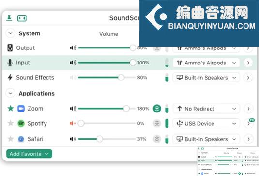 流媒体音频控制软件 Rogue Amoeba SoundSource v5.7.3 MacOS