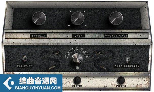 复古法兹效果插件 Safari Pedals Cobra Fuzz v1.1.2 Win/Mac