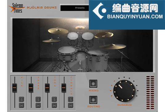 摇滚金属鼓插件 Solemn Tones Mjolnir Drums v1.5.3
