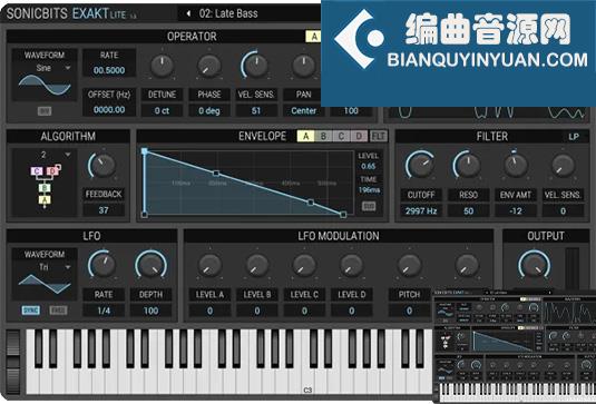 模拟调频合成器 Sonicbits Exakt v1.1.0 R2R