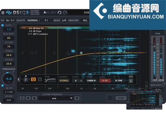 动态均衡器 TBProAudio DSEQ3 v3.9.4 MacOS-MORiA （TBPro Audio DSEQ 3 ）