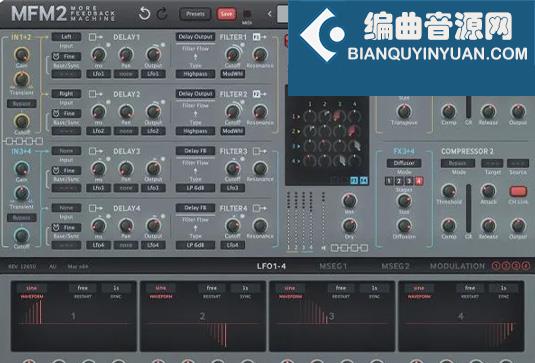延迟 回声效果器 U-he MFM2 v2.5.1 R2R