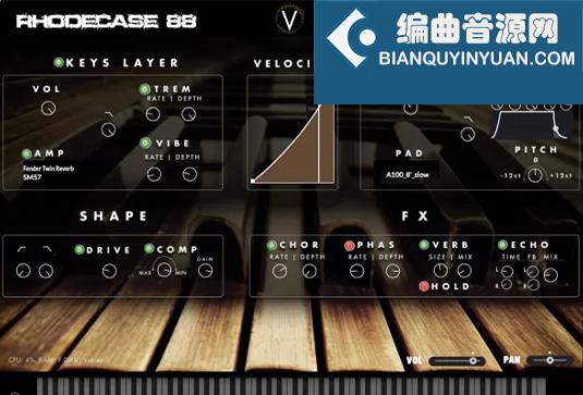 虚拟电钢琴音源 Virtuscape Audio Rhodecase88 v1.0.1