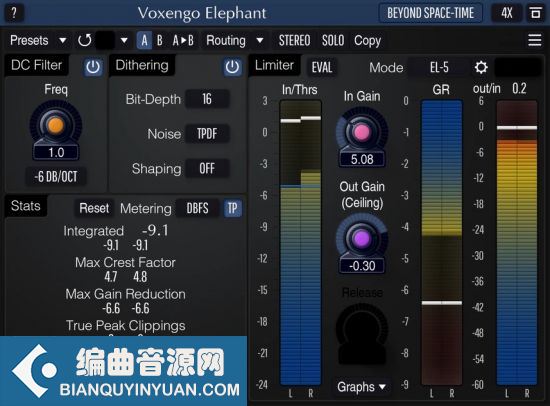 AAX母带限幅器 Voxengo Elephant v5.5 MacOS