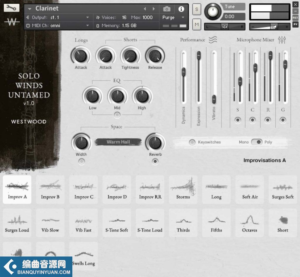 独奏木管乐器 Westwood Instruments Solo Winds Untamed KONTAKT