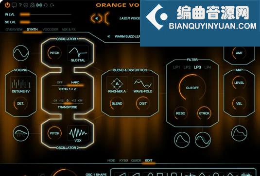 人声合成效果器 Zynaptiq ORANGE VOCODER IV v4.0.5 R2R Win
