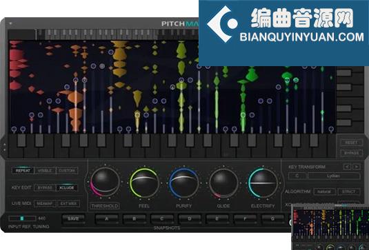 实时调音插件 Zynaptiq PITCHMAP v1.9.2 R2R Win