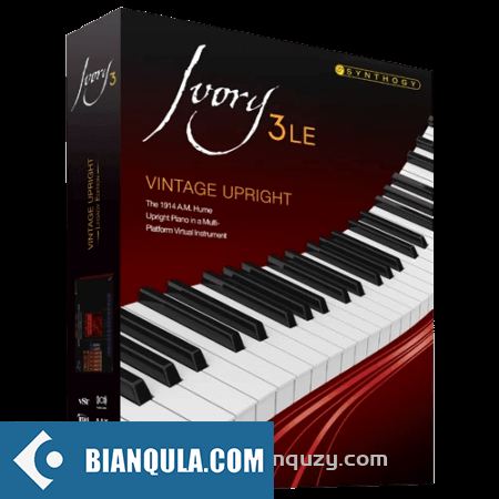 象牙 3 精简版：立式钢琴 Synthogy Ivory 3 LE Vintage Upright