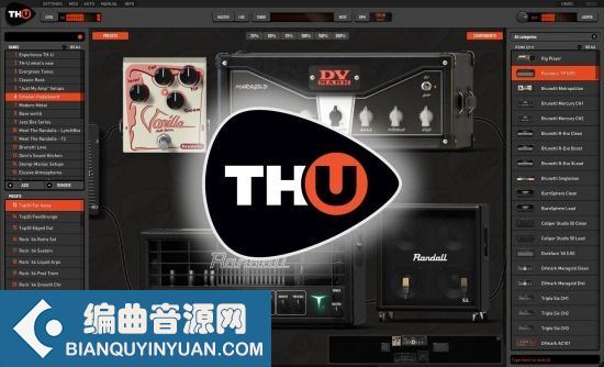 吉他贝斯效果器 – Overloud TH-U Complete v1.1.4 MacOSX