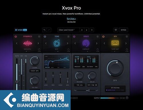 人声混音插件 Nuro Audio XVOX Pro v1.0.4 MacOS