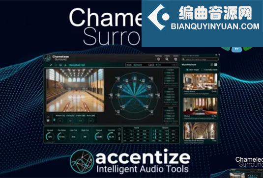 环绕声混响插件 Accentize Chameleon Surround v1.0.2 R2R Win