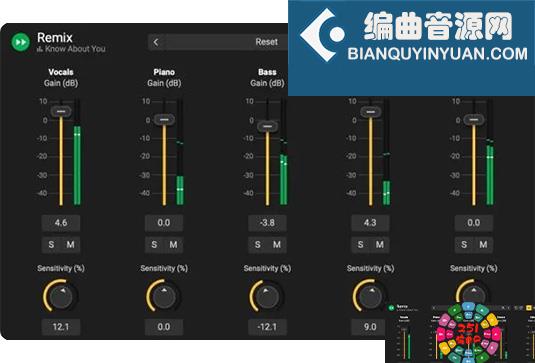 人声乐器分离插件 Acon Digital Remix v1.0.5 MacOS