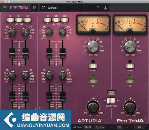 通道条 – Arturia Pre TridA v1.6.0 macOS