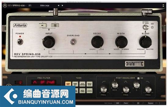 物理模拟混响效果 – Arturia Rev SPRING-636 v1.4.0 macOS-MORiA