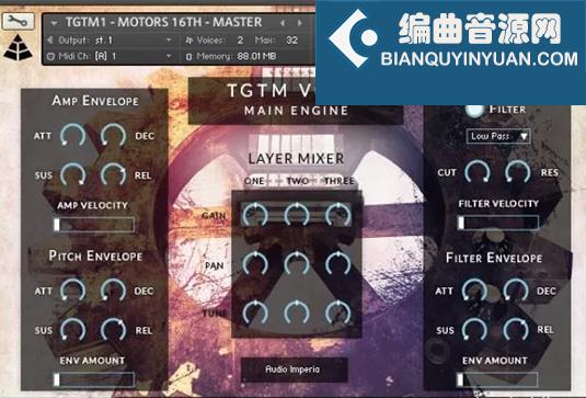 史诗电影吉他Loops音色库 Audio Imperia Trailer Guitars Tensions and Motors