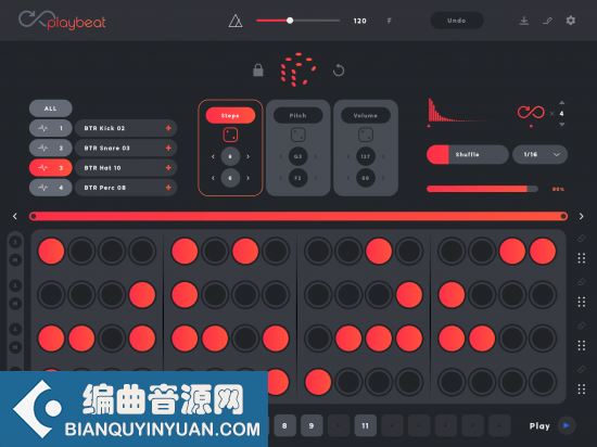 创意乐句节奏beat随机生成插件 – Audiomodern Playbeat v3.2.0 WIN