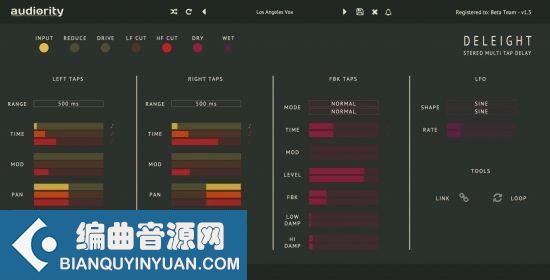 延迟效果器 – Audiority Deleight v1.3.0 macOS