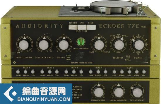 模拟磁回声插件 – Audiority Echoes T7E MKII v2.2.2 Win/MacOS