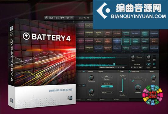 电池鼓原厂音色 Native Instruments Battery Now Library v1.0.34