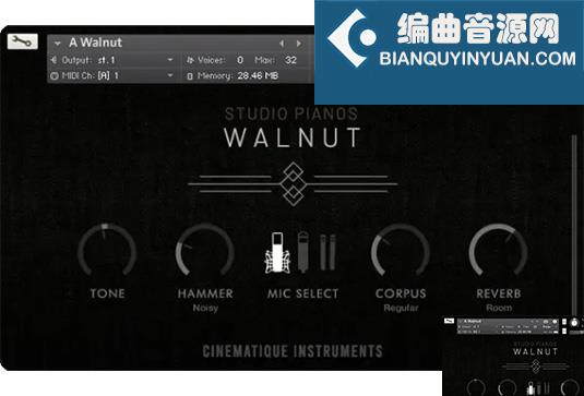 录音室钢琴音色 Cinematique Instruments Studio Pianos