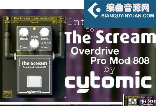 模拟踏板失真插件 Cytomic The Scream v1.2.1 R2R Win