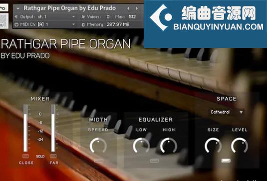 拉斯加管风琴音色 Edu Prado Sounds Rathgar Pipe Organ v1.2.1