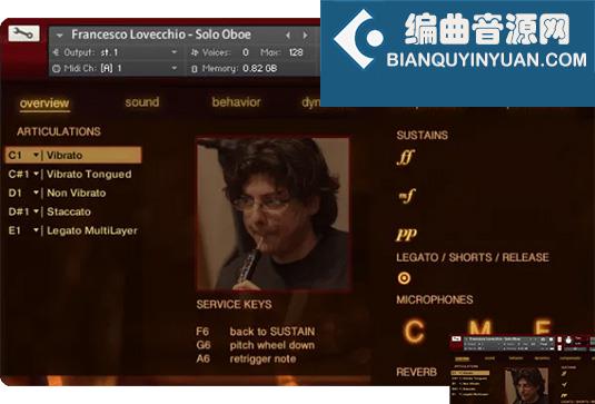 双簧管独奏音色库 Fluffy Audio Francesco Lovecchio Solo Oboe
