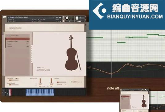 简单大提琴音色库 Fluffy Audio Simple Cello
