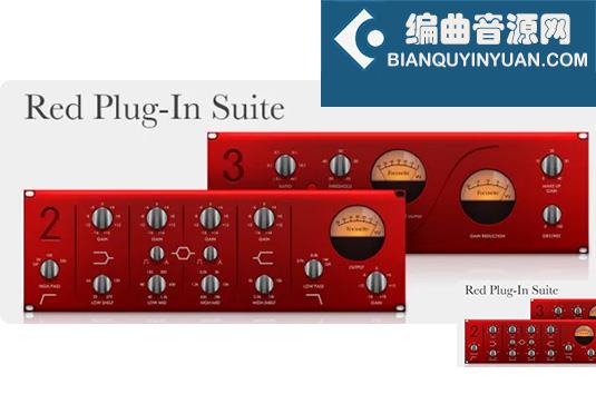 模拟均衡器和压缩器套装 Focusrite Red Plug-In Suite v2.0.4 R2R （包含Red 2 和 Red 3 ）