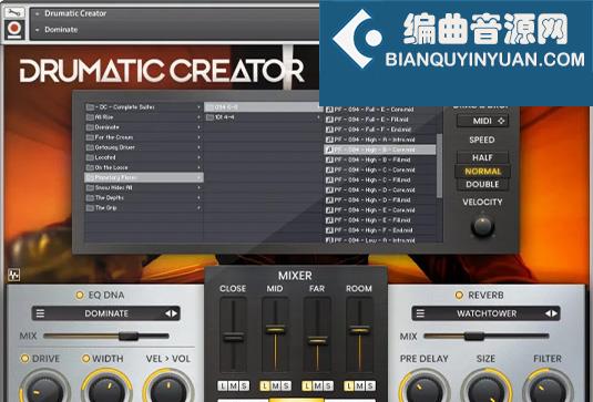 史诗鼓MIDI音源 In Session Audio Drumatic Creator