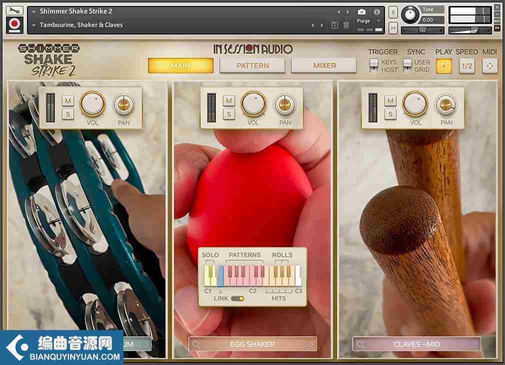 小打击乐 – In Session Audio Shimmer Shake Strike 2 with the Expansion Kontakt