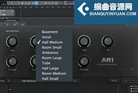 高品质算法混响插件 Initial Audio AR1 Reverb v1.3.0