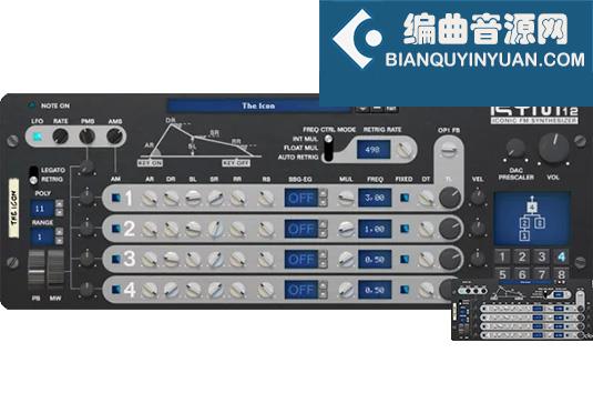 模拟调频合成器 Inphonik RYM2612 Iconic FM Synthesizer v1.0.6