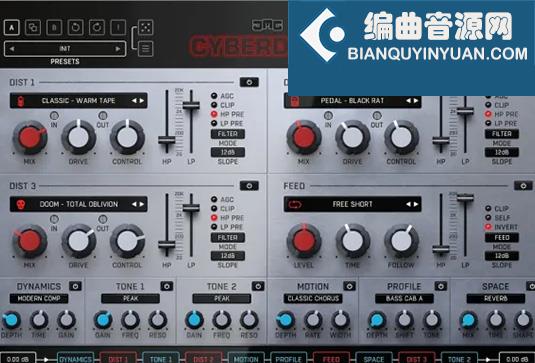 变形失真效果器 JMGSound Cyberdrive v1.1 BUBBiX Win